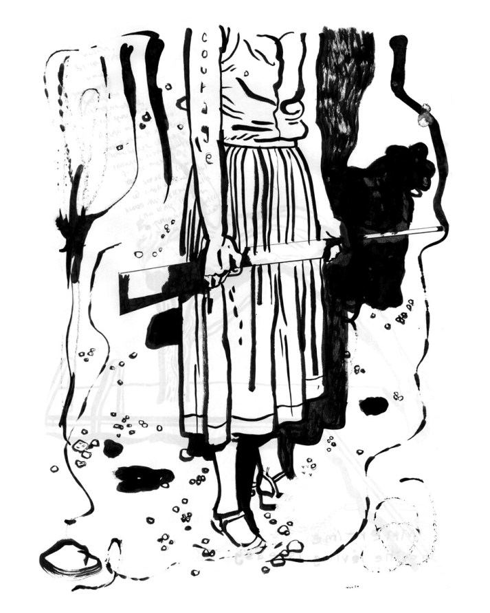 אישה עם רובה - קרן תגר