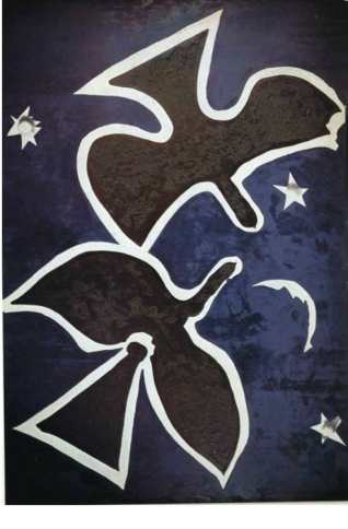 Ceiling-in-the-Louvre-1952-53-Oil-on-canvas george braque